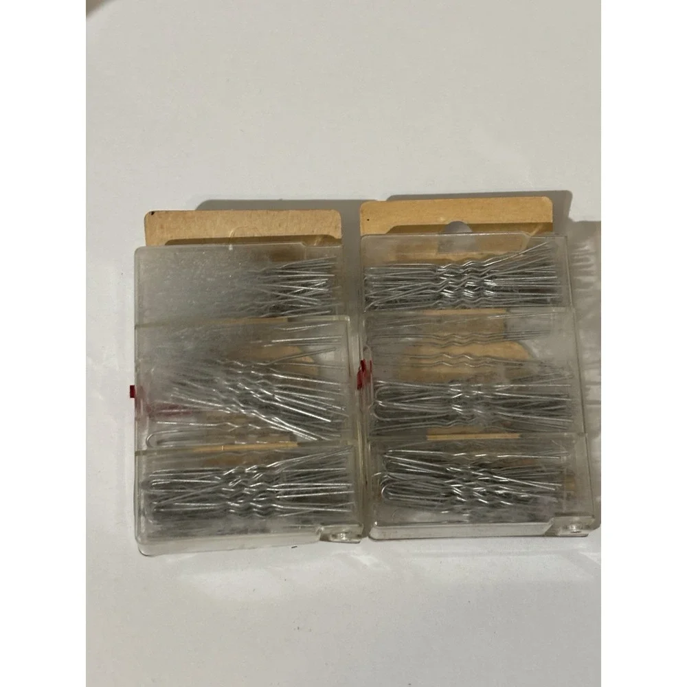 10 Box VINTAGE‎ DELONG Brown HAIR PINS NO 111 100 Units Each Box NOS